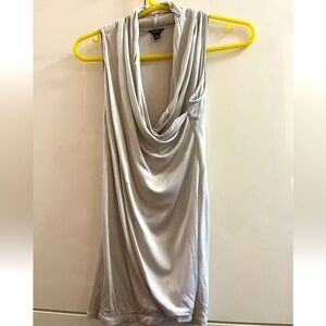 Ann Taylor woman’s blouse sleeveless top size S grey